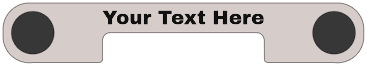 Bronco Trail Tag, with a sample design