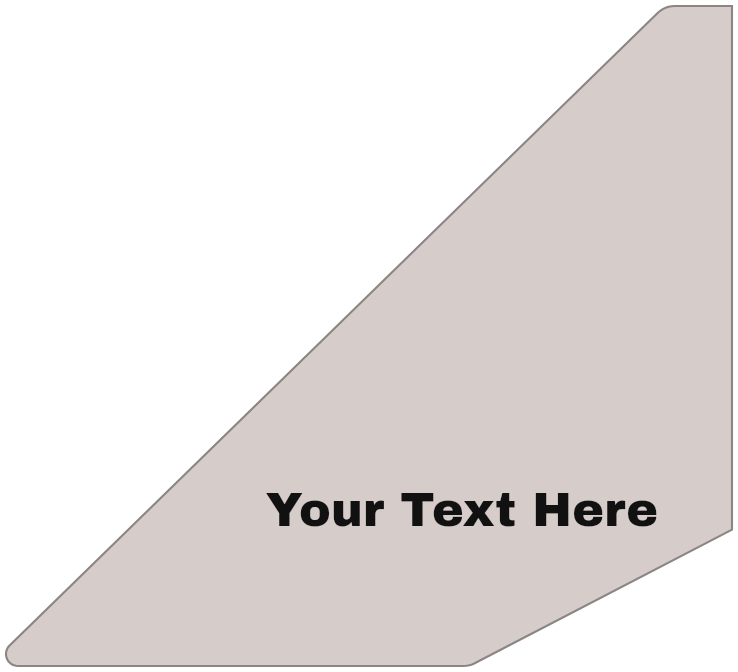 Bronco Rear Window Trim Accent, with a sample design