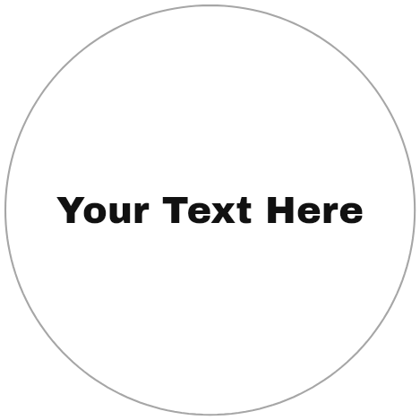 Custom Vinyl Sticker, with a sample design